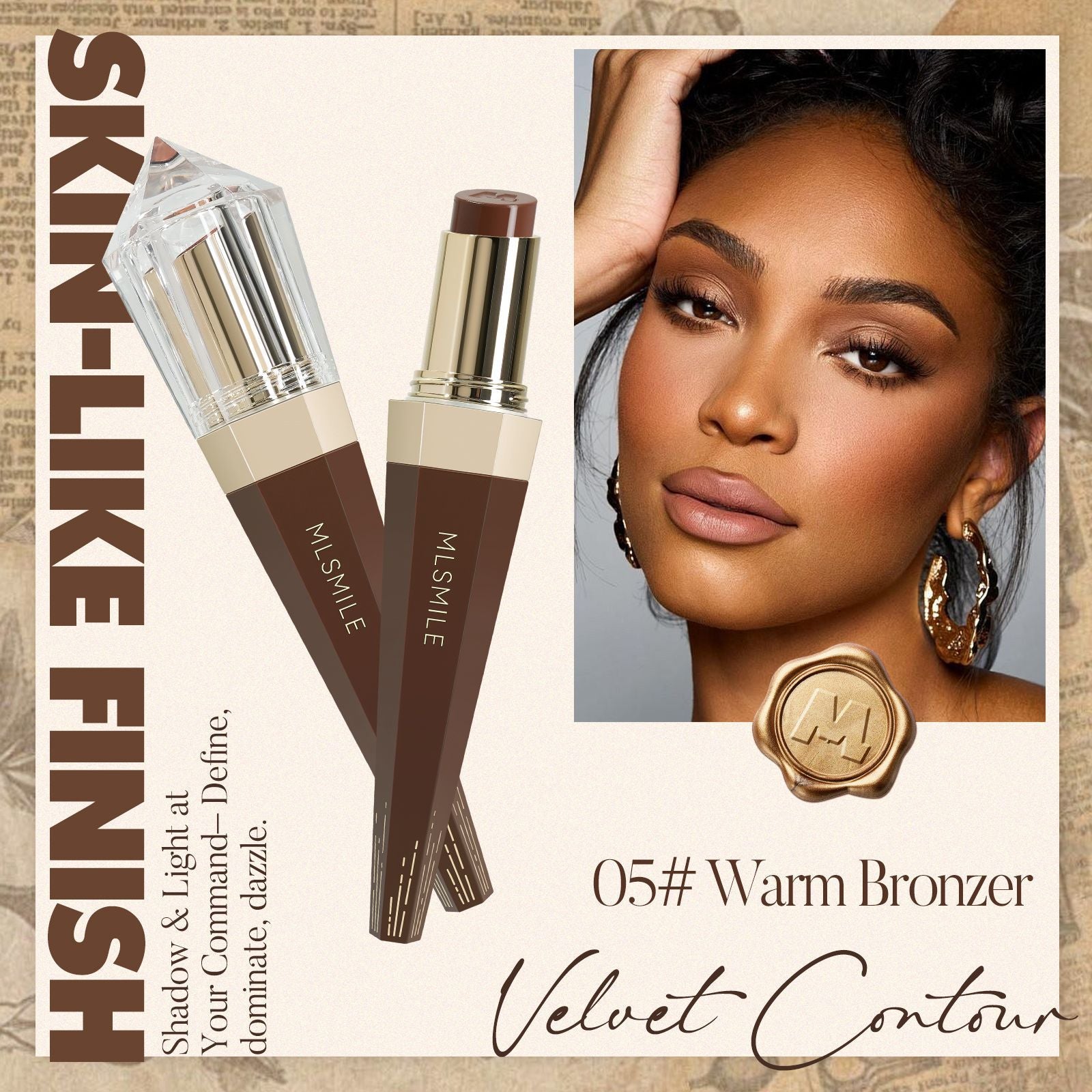 Contour Stick Set Multi-fonctionnel Highlighting et Shaping tridimensionnel