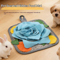 Le lapin et le hamster se nourrissent lentement Entraînement Nourriture Sniffing Mat