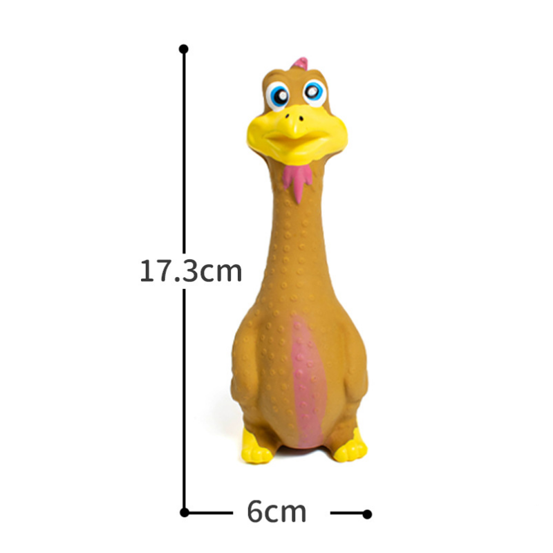 3pcs Latex criant jouets de poulet Eco Friendly TPR Pet Squeaky Dog Interactive Play Chew T