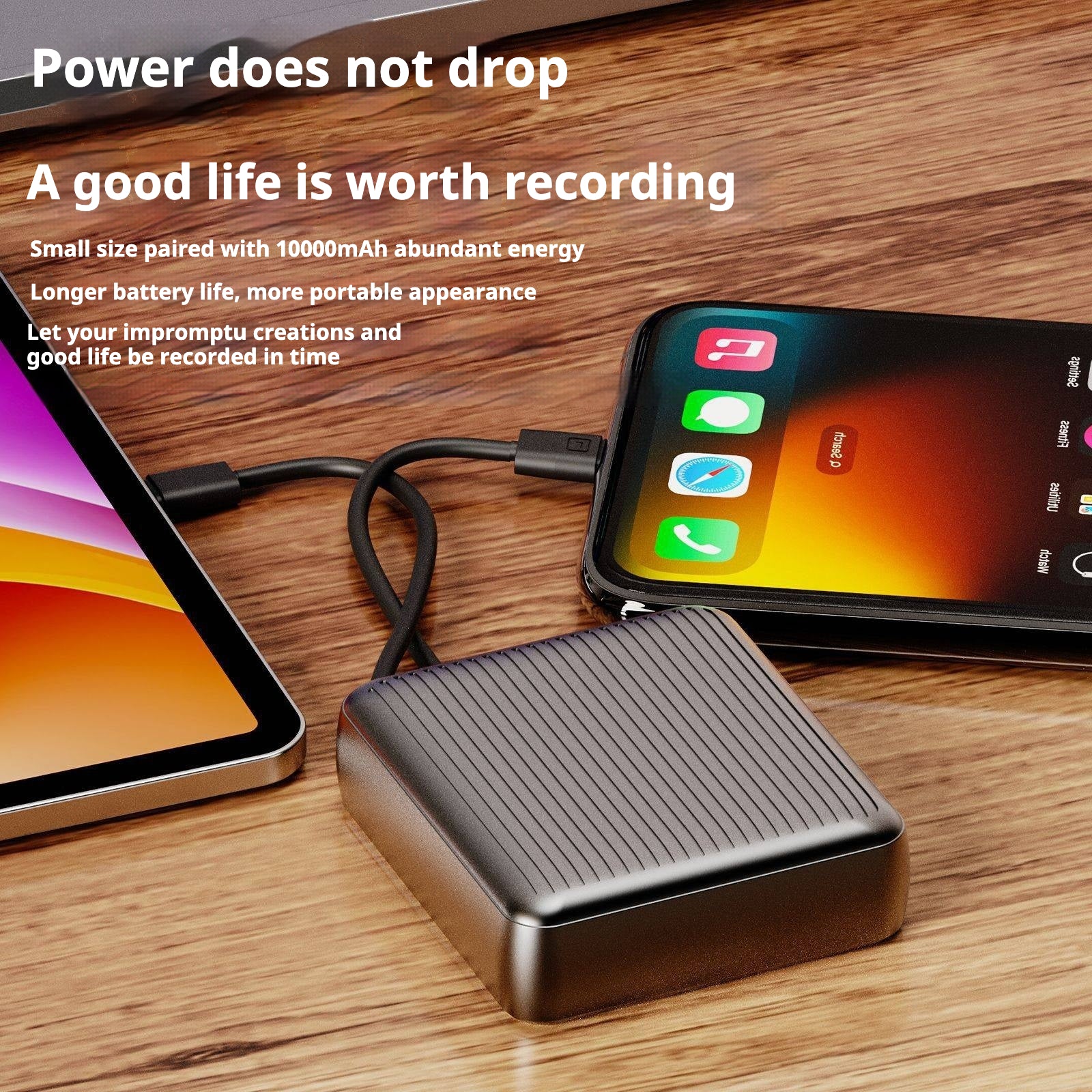 KP-717 Power Bank Affichage de batterie numérique certifié 3C 10