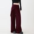 High Waist Casual Simple Suit Pants