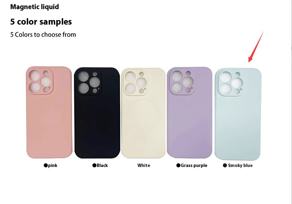 Boîtier de téléphone magnétique en silicone liquide