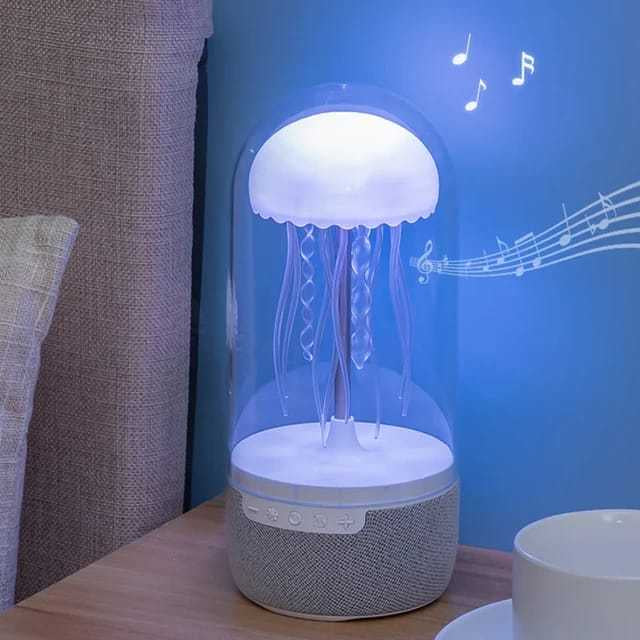 3 En 1 Creative Colorful Jellyfish Lampe Bluetooth-compatible Haut-parleur Ellyfish avec