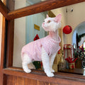 Vêtements de chat sans cheveux Été Climatisation Outfit Soft Veste à quatre pattes