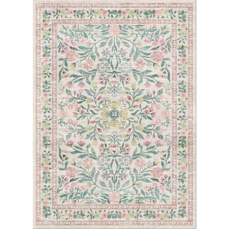 Rug vintage de style américain pour le salon non-dérapant et résistant aux taches
