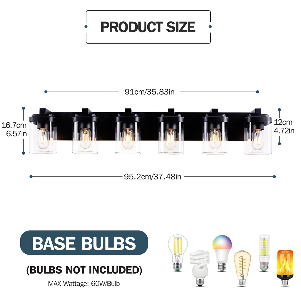 6 Light Bathroom Vanity Light