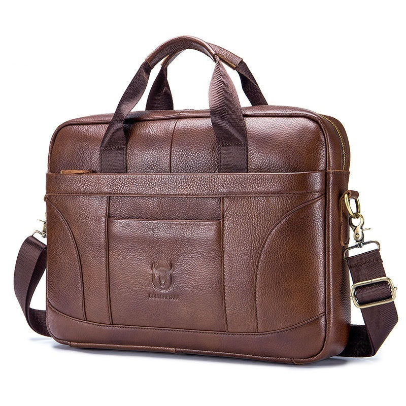 Sac à main pour hommes en cuir à grains entiers