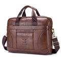 Sac à main pour hommes en cuir à grains entiers