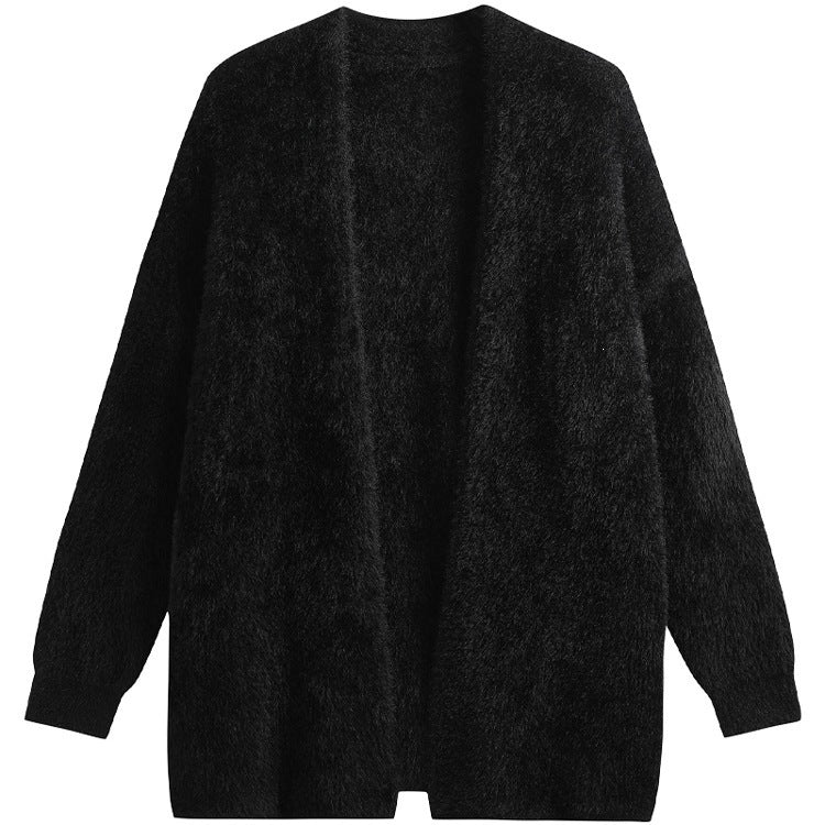 Cardigan tricoté d'automne Épais
