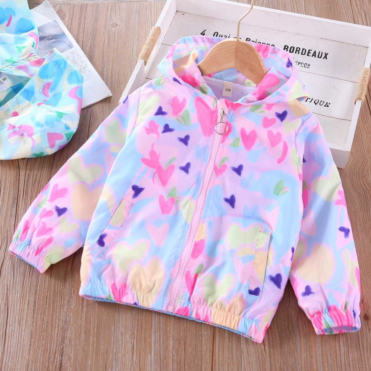 Veste de dessin animé imprimée pour filles