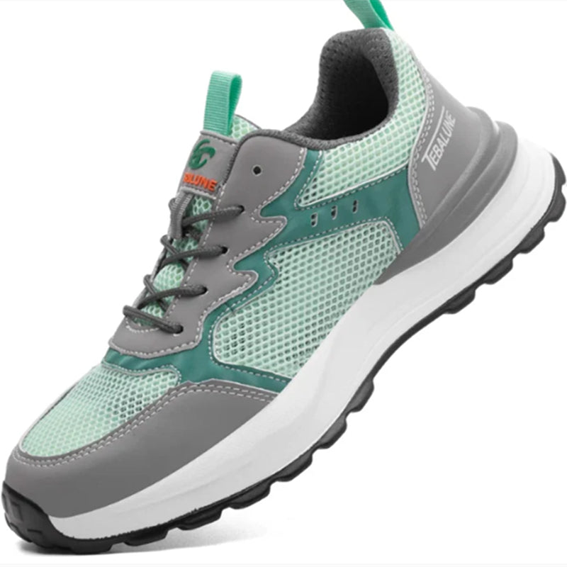 Confortable et respirant Grand Mesh en acier plastique tête anti-smash chaussures de travail