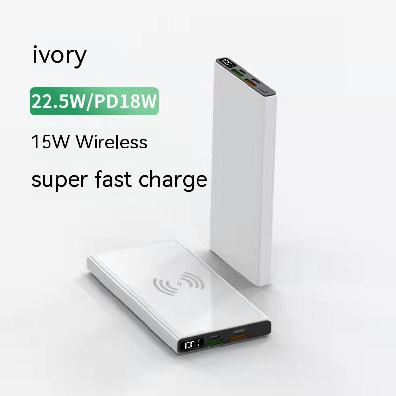 Système de recharge rapide bidirectionnel Banque d'électricité sans fil de grande capacité Alimentation mobile