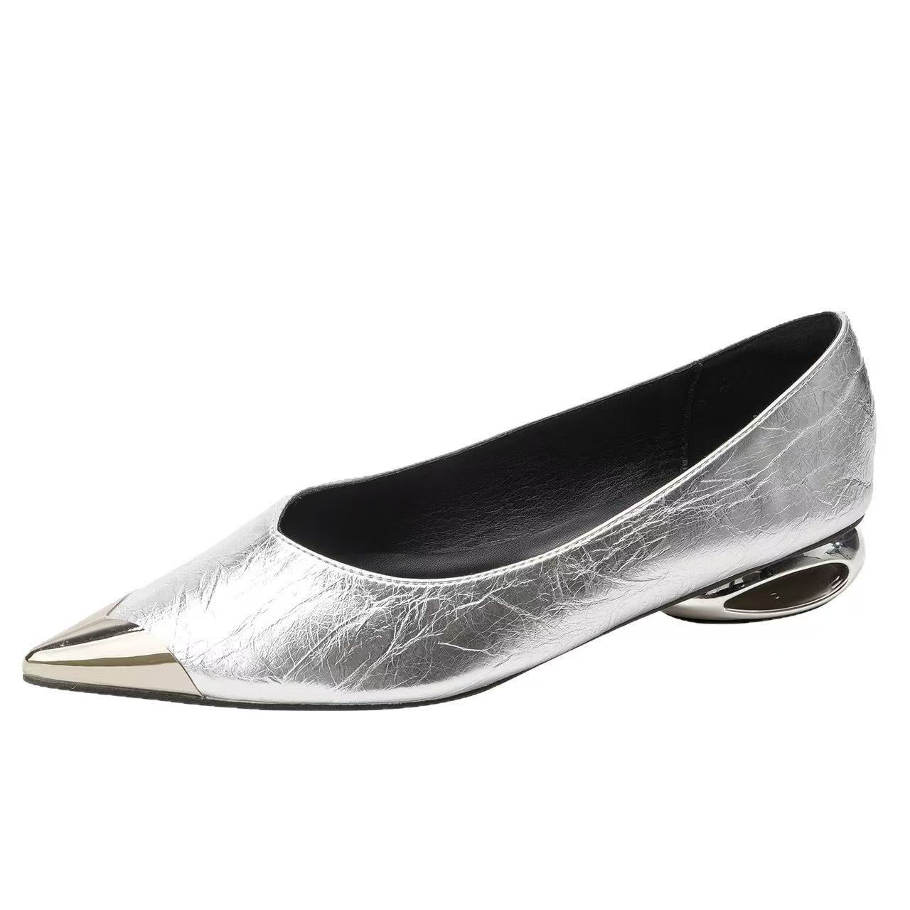 Pompes à talons de taille basse pour vêtements de dessus