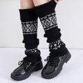 Calcetines Fair Isle Knit Chaussettes Stackable Mid Chaussettes de veau Femmes Bottes de neige d'hiver Acce