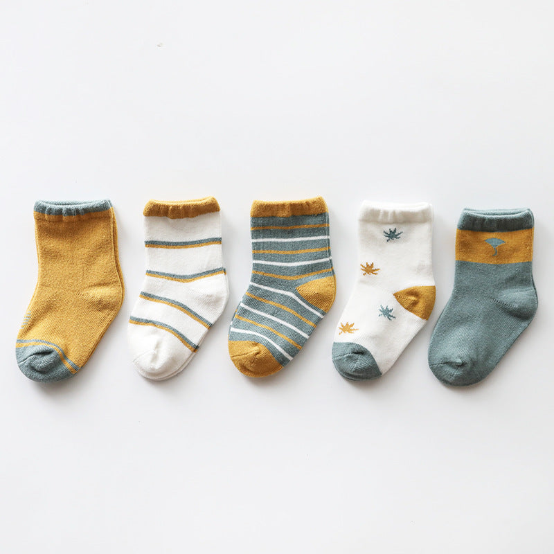 Chaussettes pour enfants en coton peigné