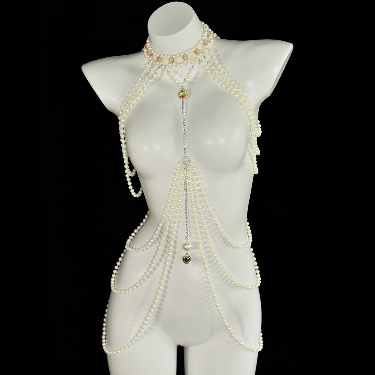 Long Faux Pearl Pendentif Femmes Chaîne du corps