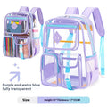 Sac transparent Sac d'école primaire étanche Sac d'école pour l'école secondaire