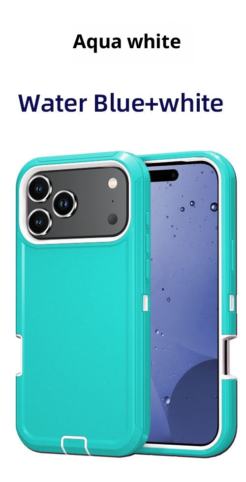Applicable à 17promax Robot Trois-Proof Robot Solid Color Phone Case
