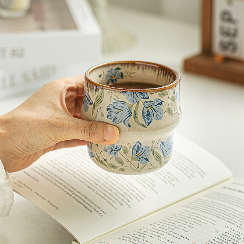Coupe en forme de gourde sans poignée Mug céramique pour usage domestique
