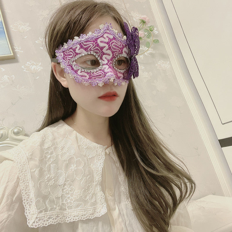 Motif Dragon en cuir gribouillis bordure environ plus papillon Princesse Masque Makeu