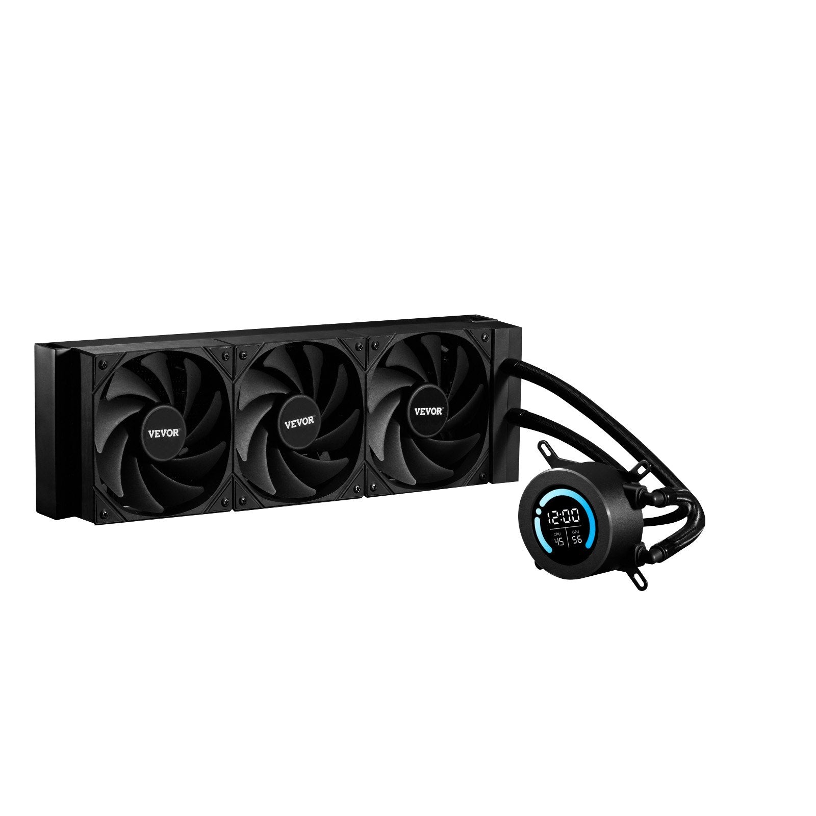 CPU Refroidisseur liquide AIO CPU Refroidisseur d'eau avec 3 ventilateurs PWN(120 Mm) Intel AMD