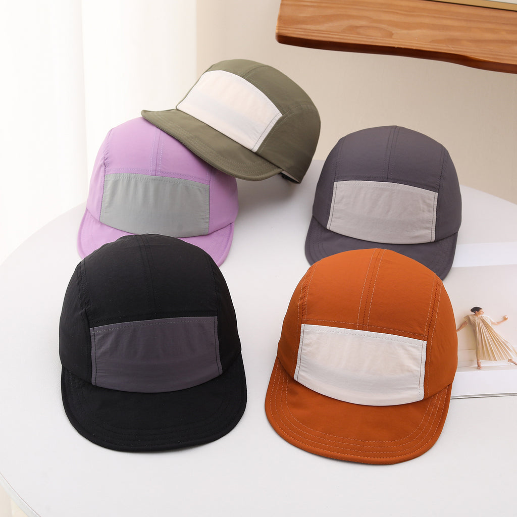 Chapeau Hip-hop plat réglable multicolore homme avec protection solaire