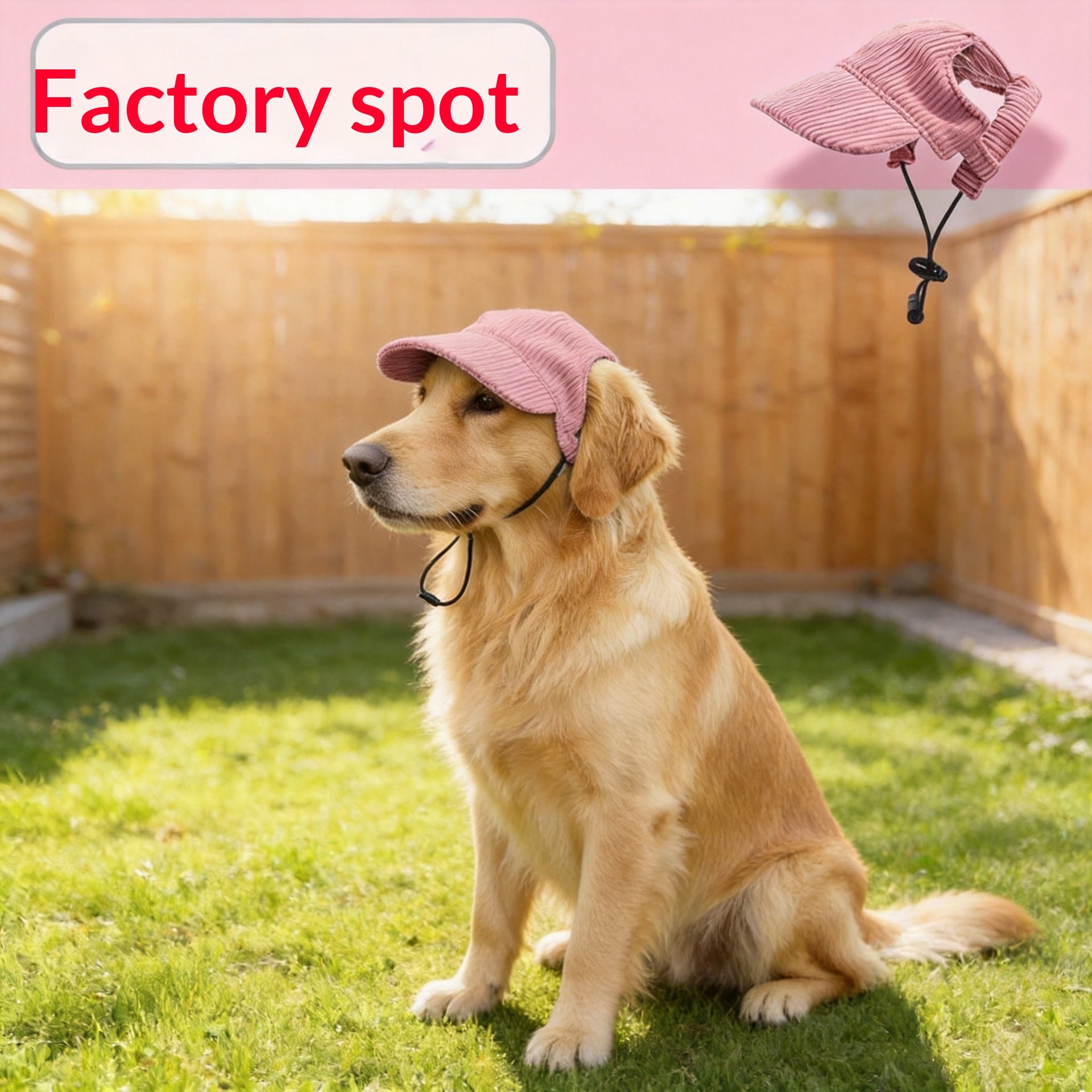 Chapeau de soleil pour animaux d'usine simple et élégant