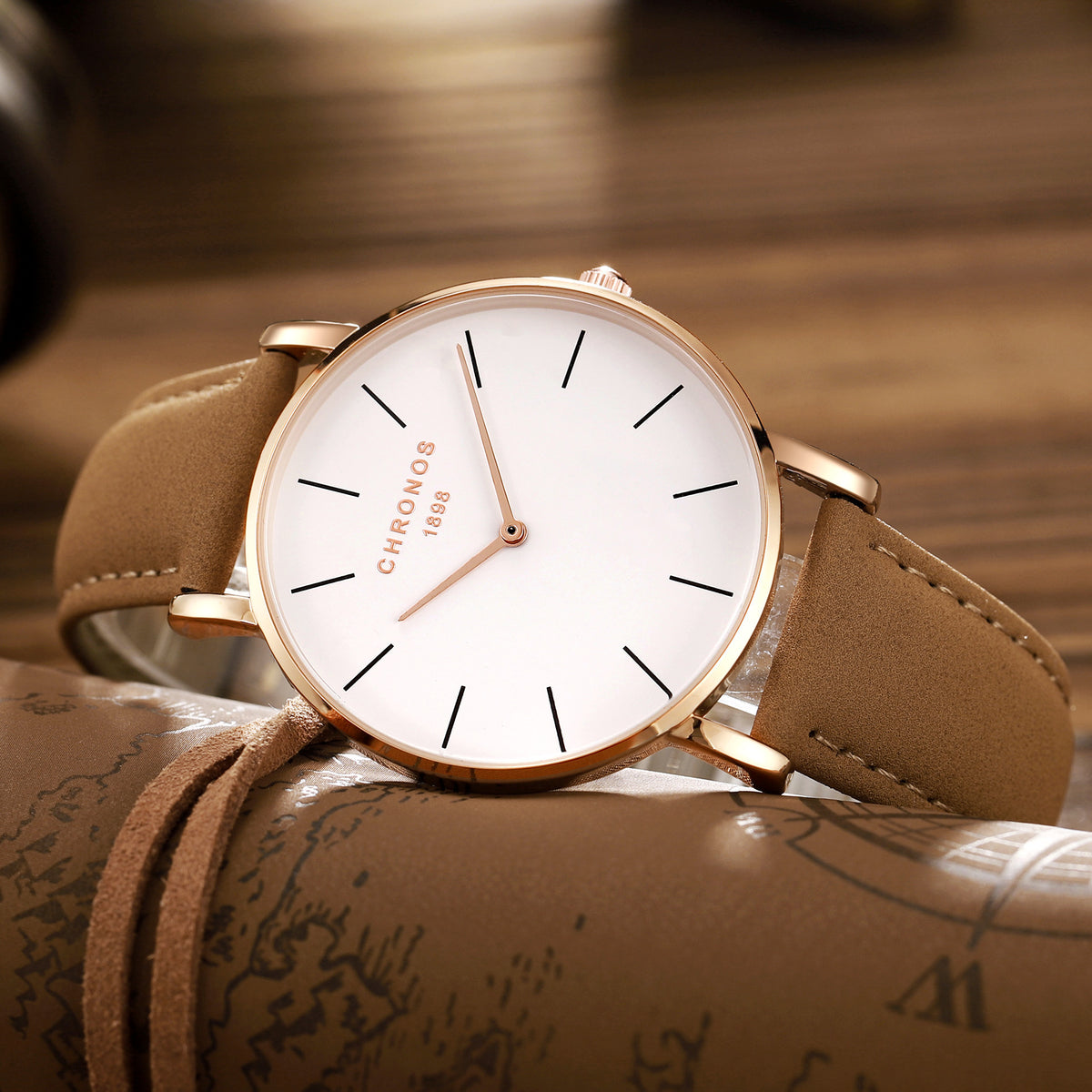 Men's Fashion Casual Ultra-thin Simple Waterproof Wristwatch