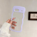 Deux-en-un Wave Shell Transparent Téléphone portable PC Couleur Hem