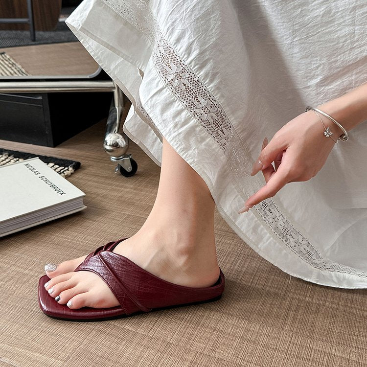 Femmes Plateforme Pantoufles de String