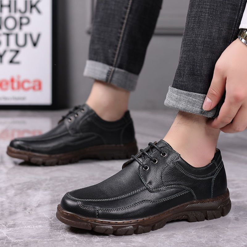 Chaussures en cuir homme avec une semelle Tendon