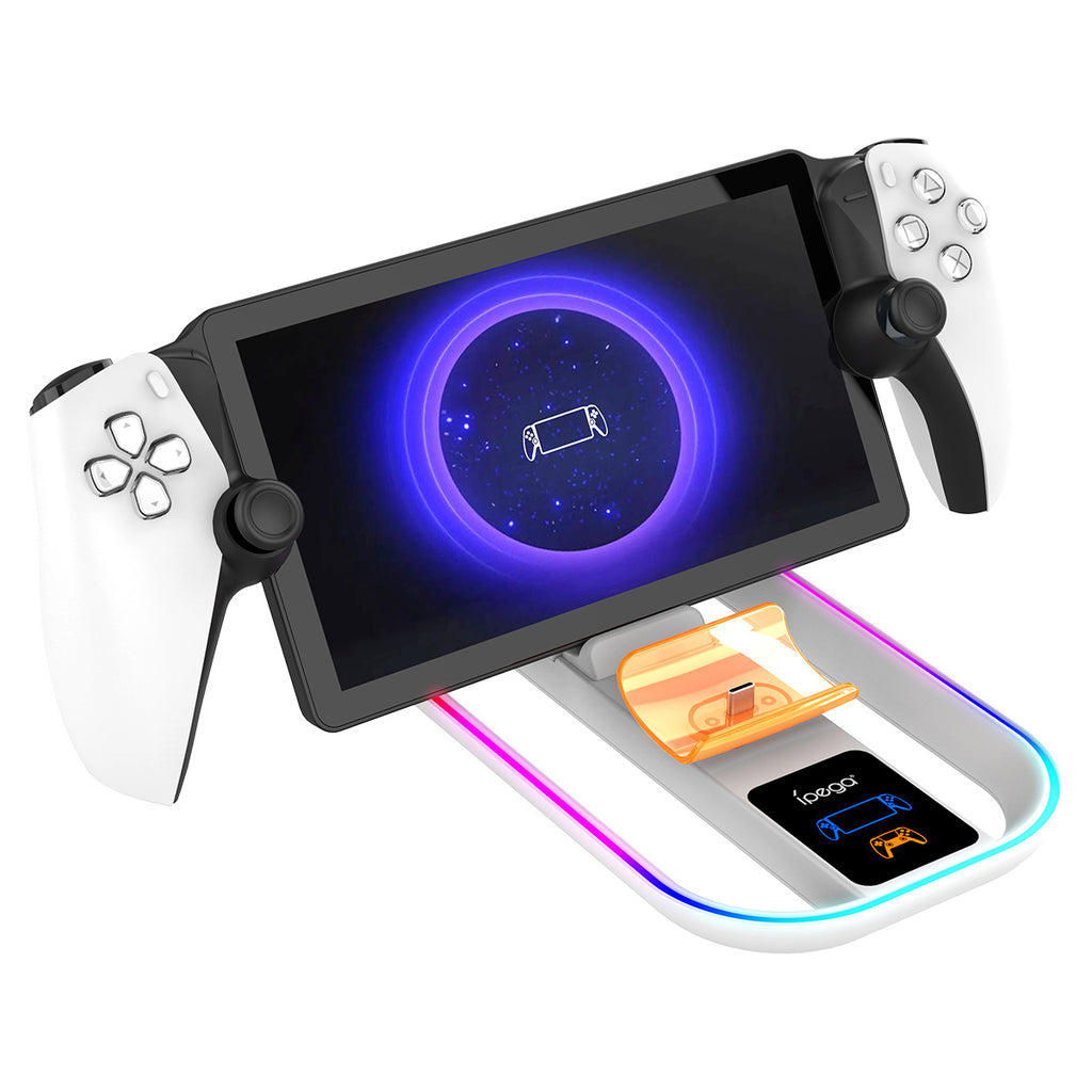 Base de charge de machine de jeu de streaming avec coloré