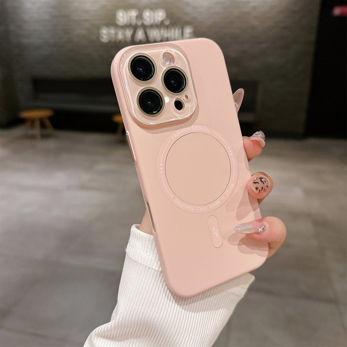 Crystal Glass Full Skin Feel Hard Phone Case