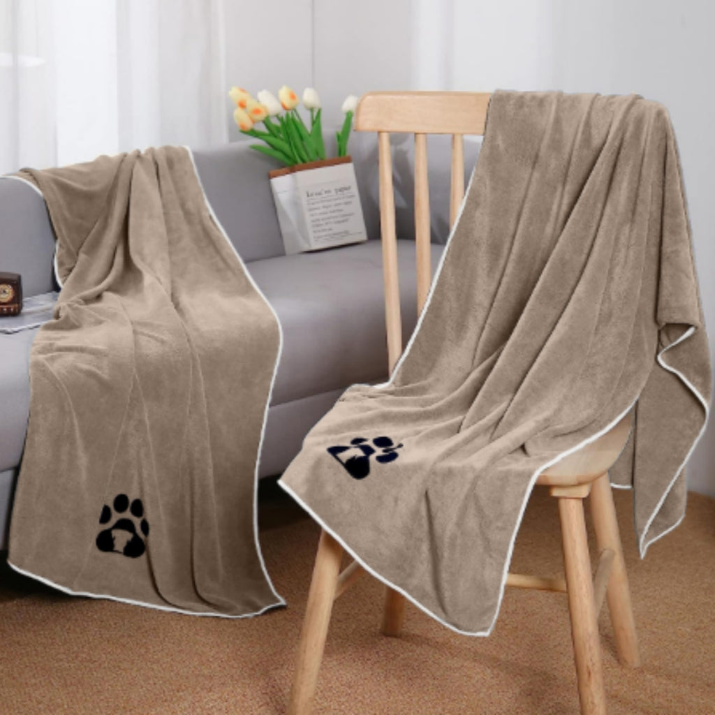 Absorbant l'eau et séchage rapide Serviette pour animaux de compagnie en fibre ultra fine