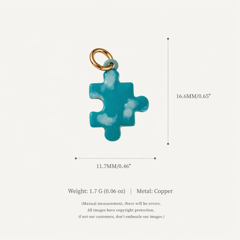Mignon petit ours et canard bâtiment pendentif ornement