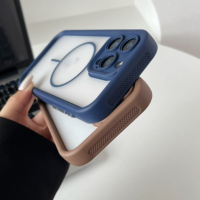 Convient pour 17 cas de téléphone gelé magnétique peau absorbante housse souple