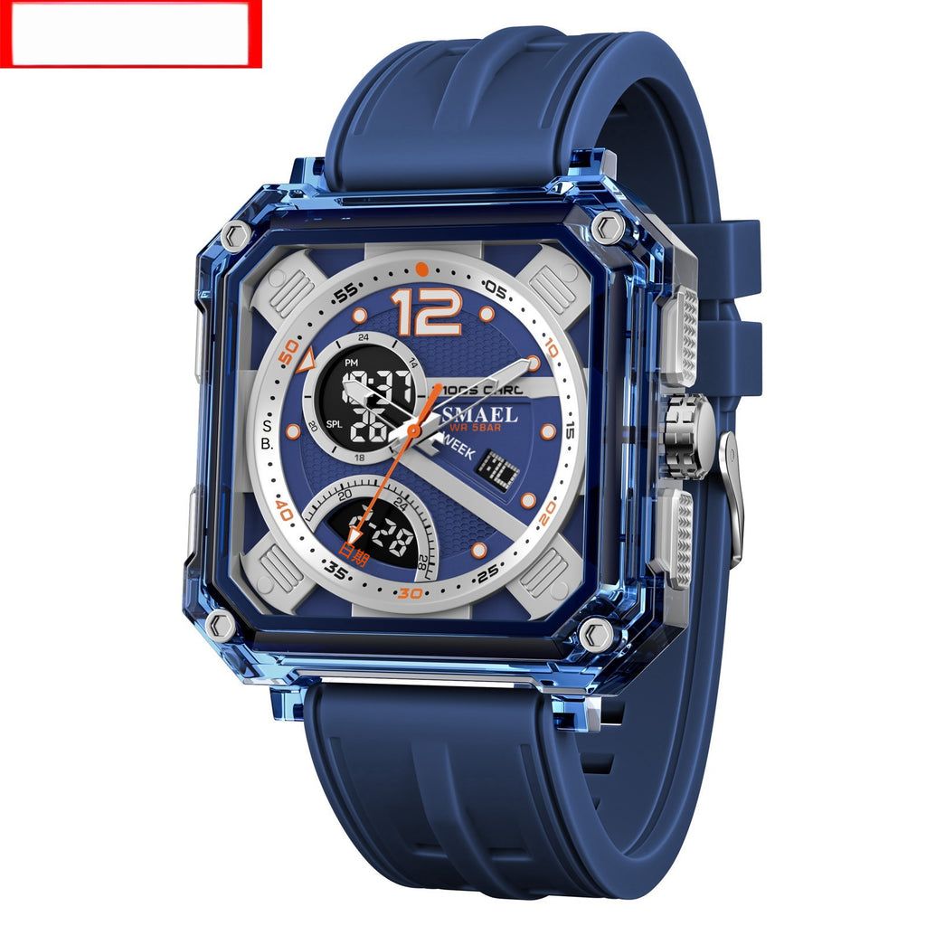 Montre électronique tendance homme mode avec chronométrage précis et conception fonctionnelle