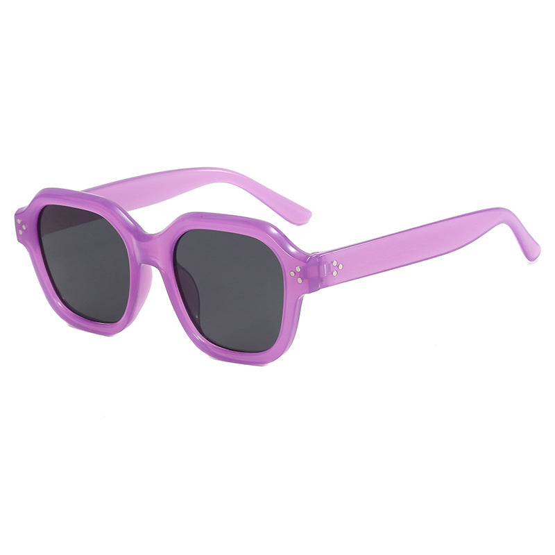 Lunettes de soleil retro grain de riz à la mode avec un style distinctif