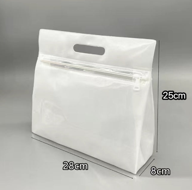 Maillot de bain sac de stockage laiteux blanc translucide-1 pièce