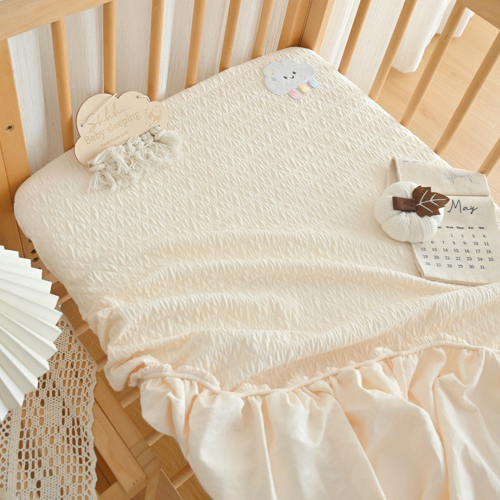 Pure feuille de coton pour bébé et housse de matelas épais