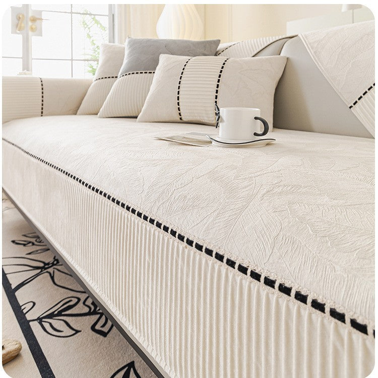Crème de luxe légère Coussin Sofa quatre-saison universelle
