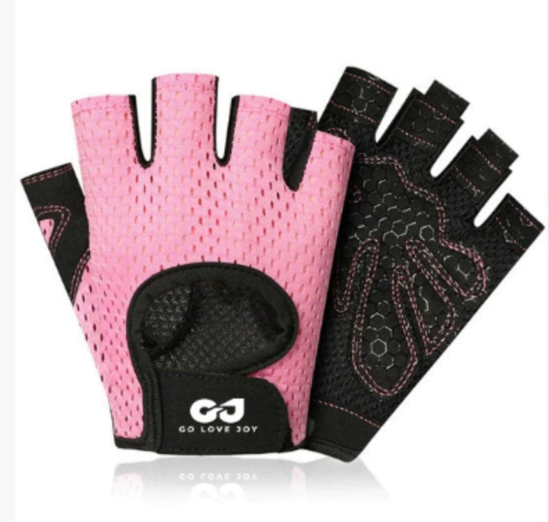 Cyclisme papillon Mesh respirant mince fitness gants demi-doigts