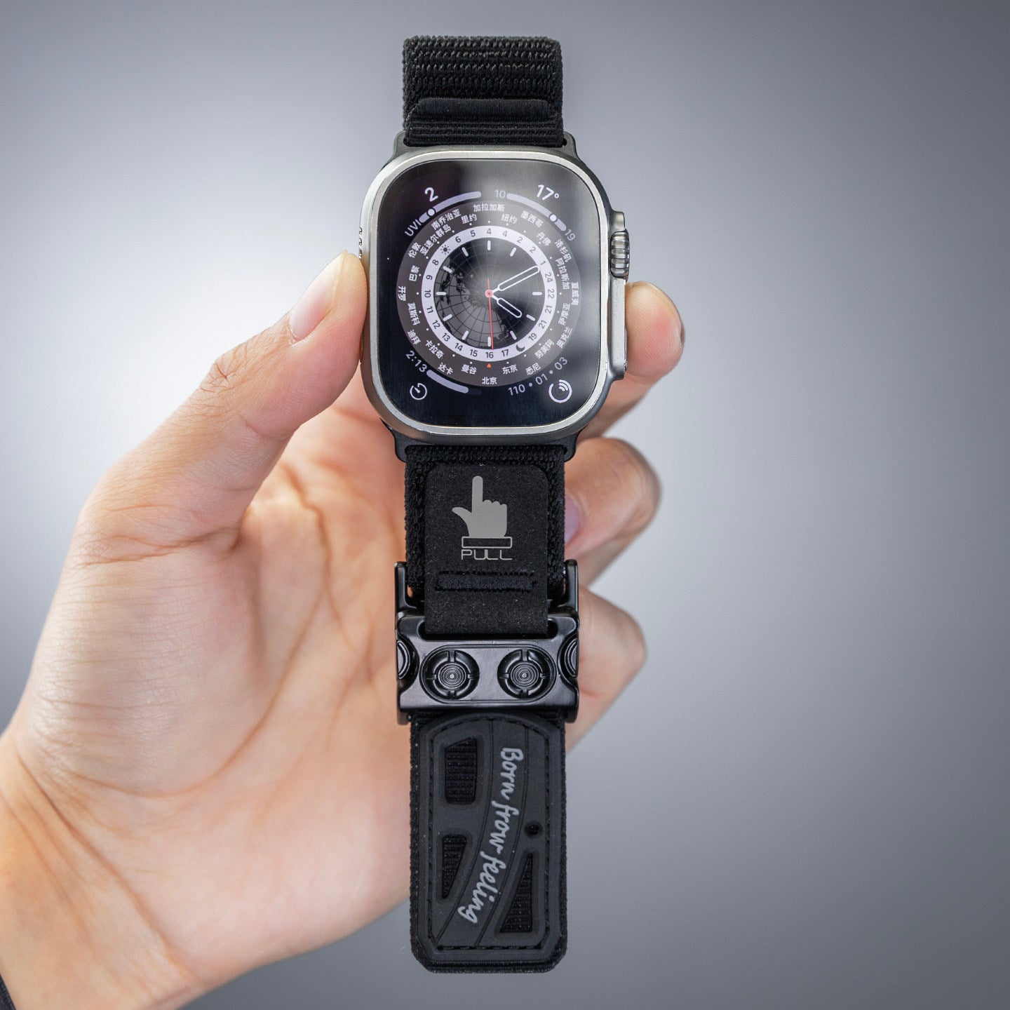 Bracelet magnétique de montre en nylon à libération rapide