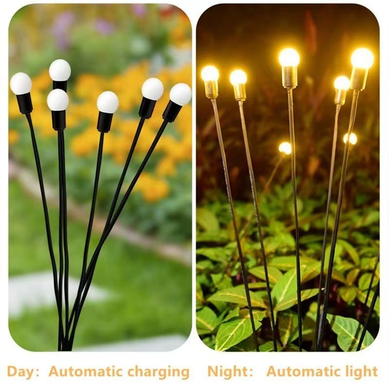 Double-mode Extérieur Solar Pneumatic Couryard Jardin Atmosphère pelouse Respirer FeuFly Groun
