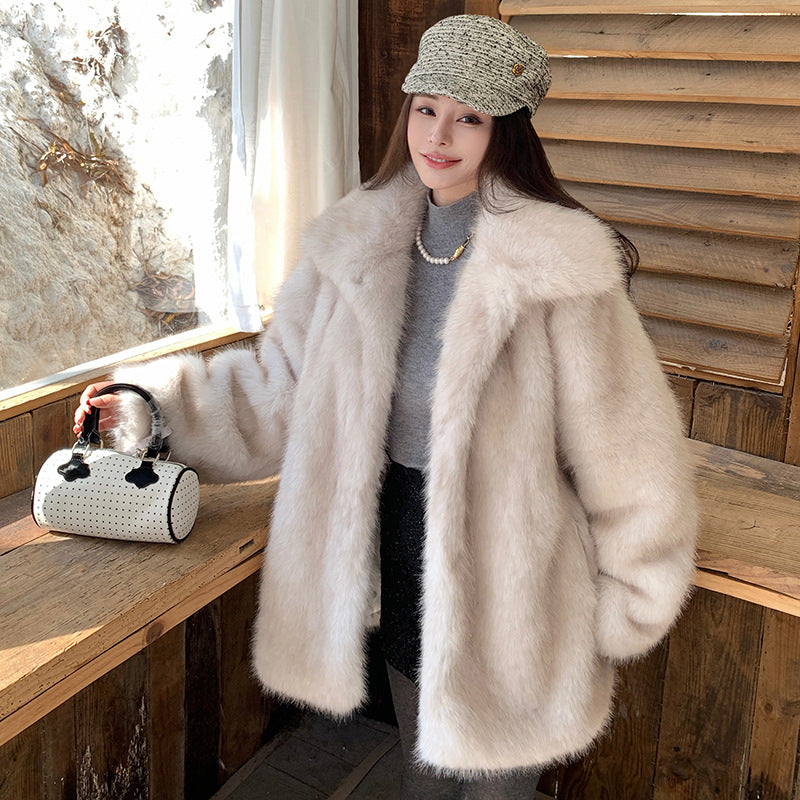 Manteau de laine de style coréen pour femmes