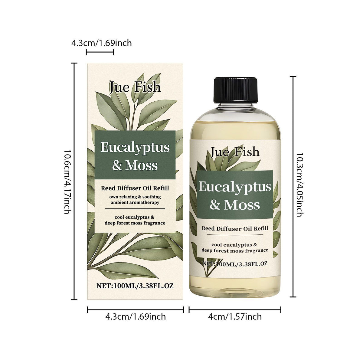 JUE FISH Eucalyptus Moss Home Huile de parfum