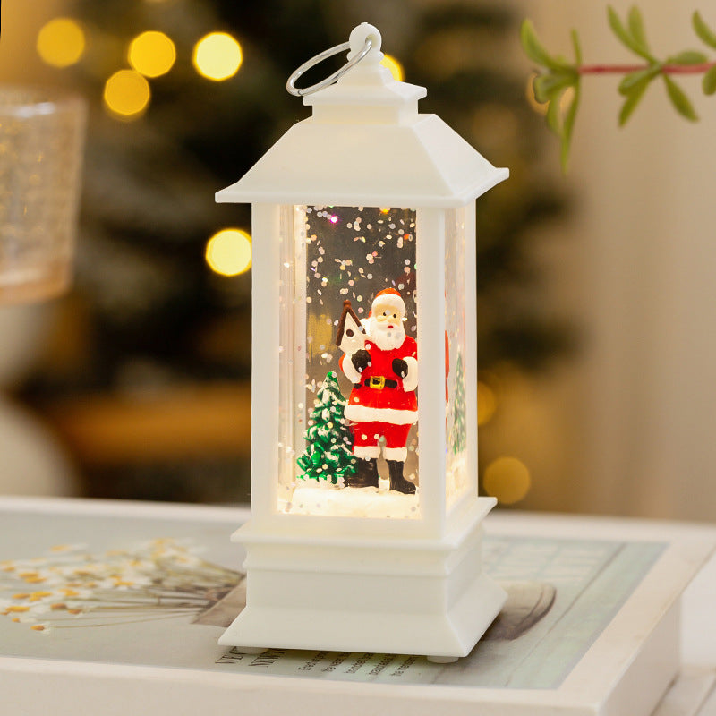 Décorations de Noël Atmosphère Disposition Props Eau Intérieur Nuit Lumières Bureau Créatif
