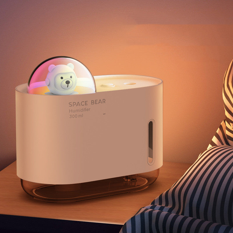 Humidificateur pour animaux mignons Spray compteur d'eau lumière de nuit Usb