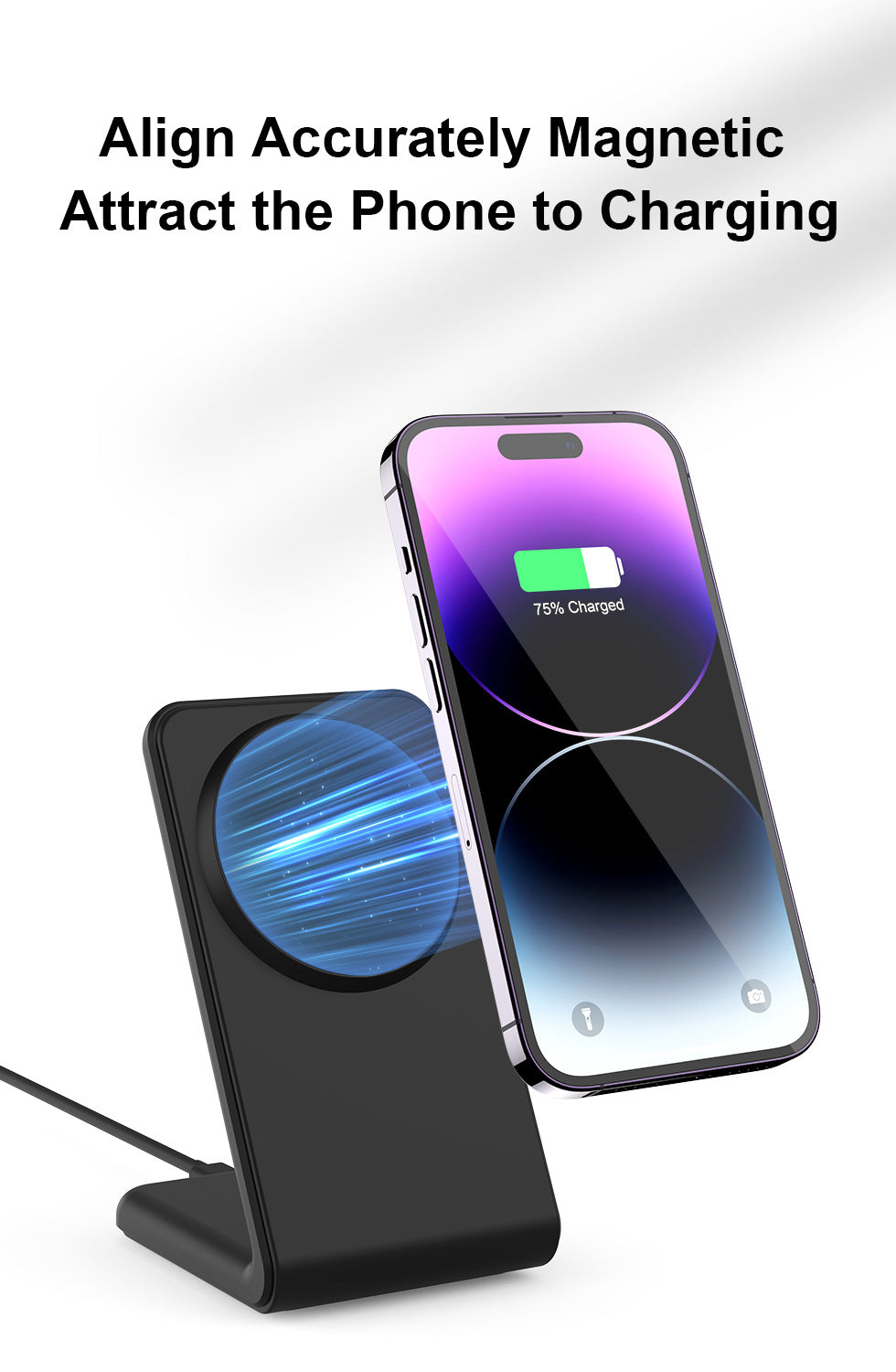 Chargeur sans fil deracket magnétique universel
