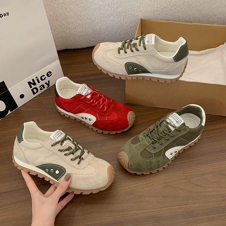 Femmes Rugged Lug Sole Outdoor Style Retro Sneakers